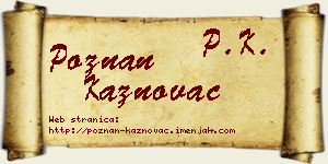 Poznan Kaznovac vizit kartica